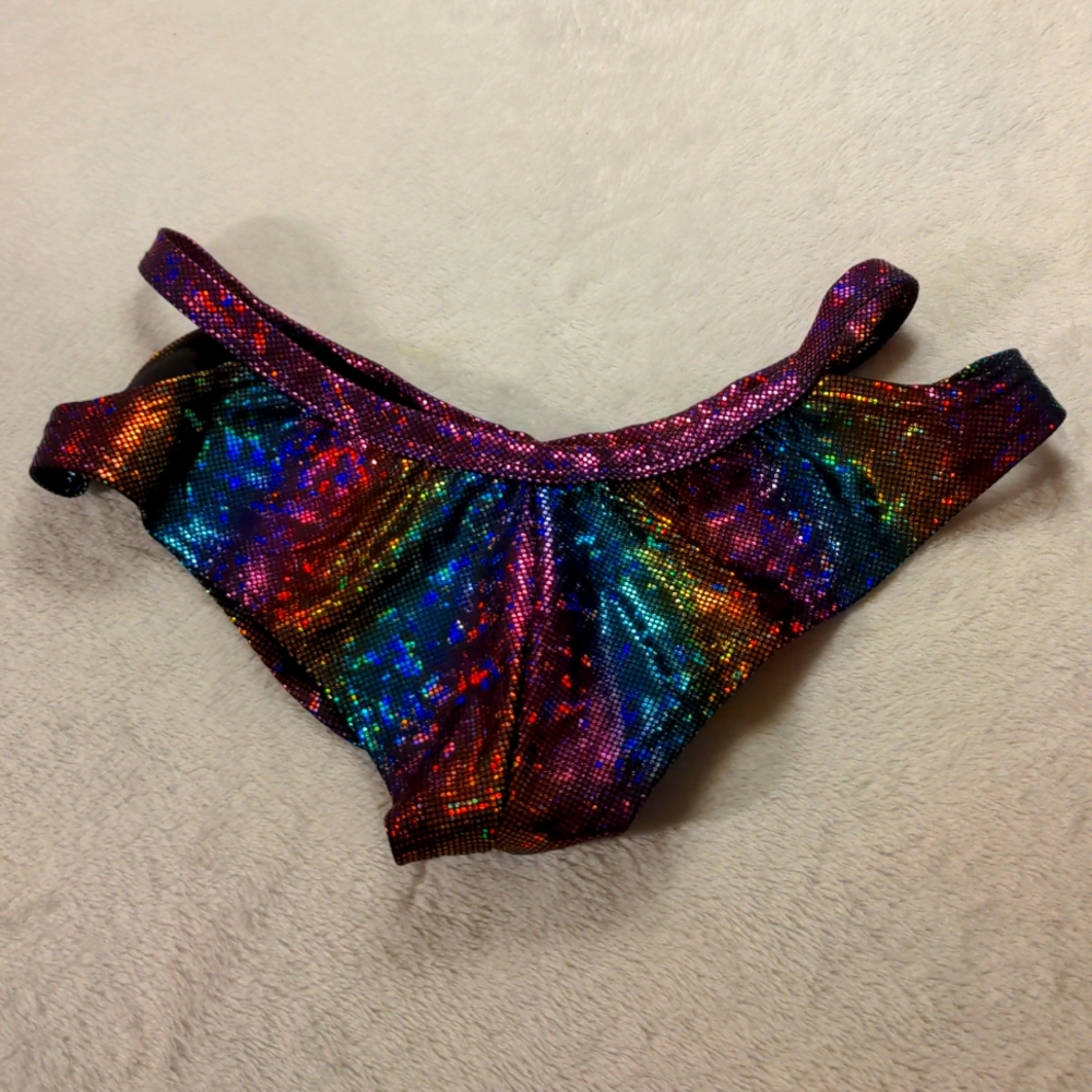 Rainbow Scrunch Booty Shorts